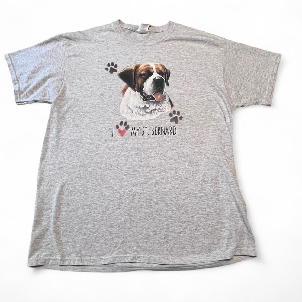Vintage Saint Bernard tshirt jerzees‎
